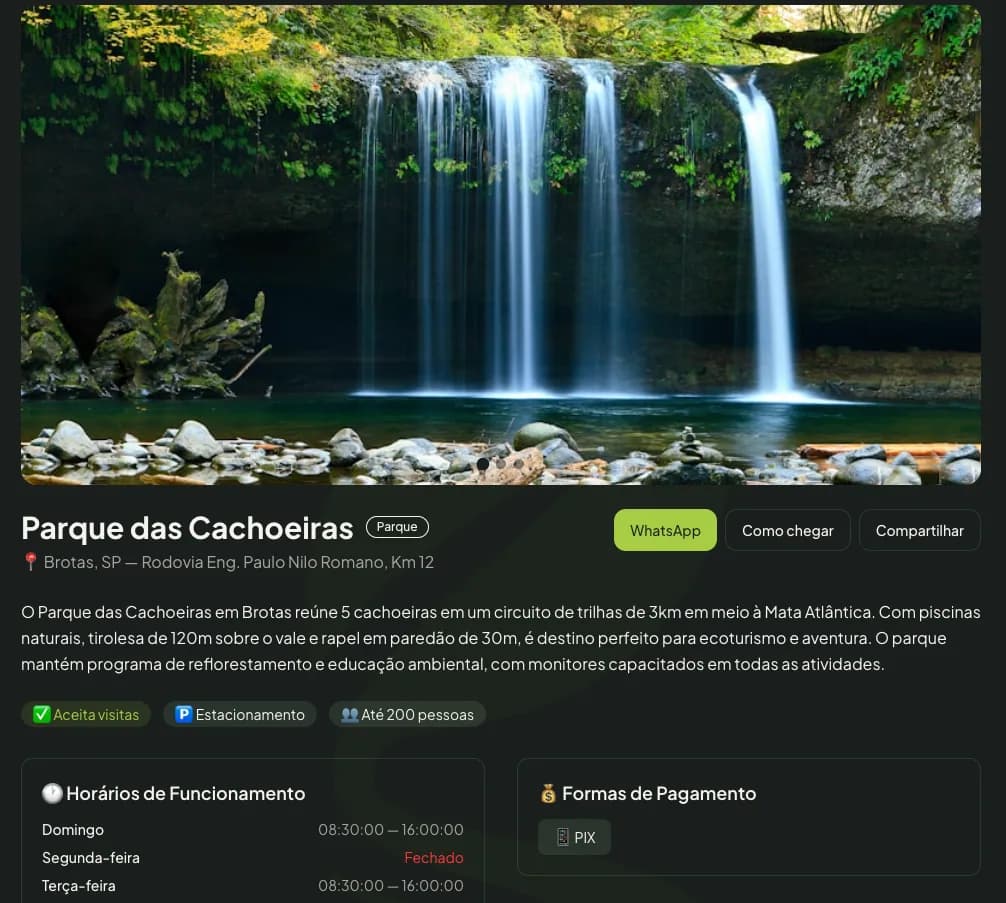 Perfil de produtor na plataforma Rota Rural